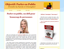 Tablet Screenshot of objectif-parler-en-public.com